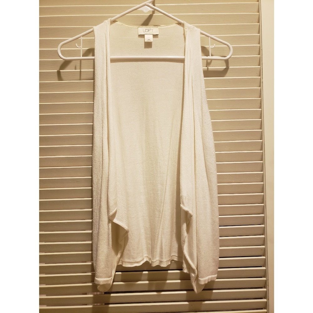 Ann Loft Sleeveless Open Cardigan